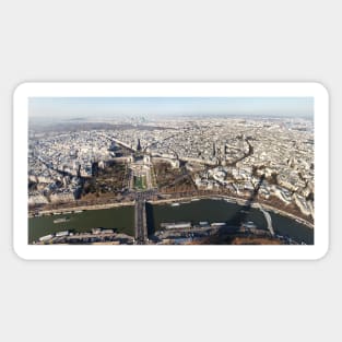 Paris panorama view from Eiffel Tower Sticker